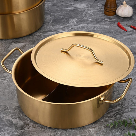 Two-in-One Serving Bowl Kadhai with Lid | Induction Hotpot