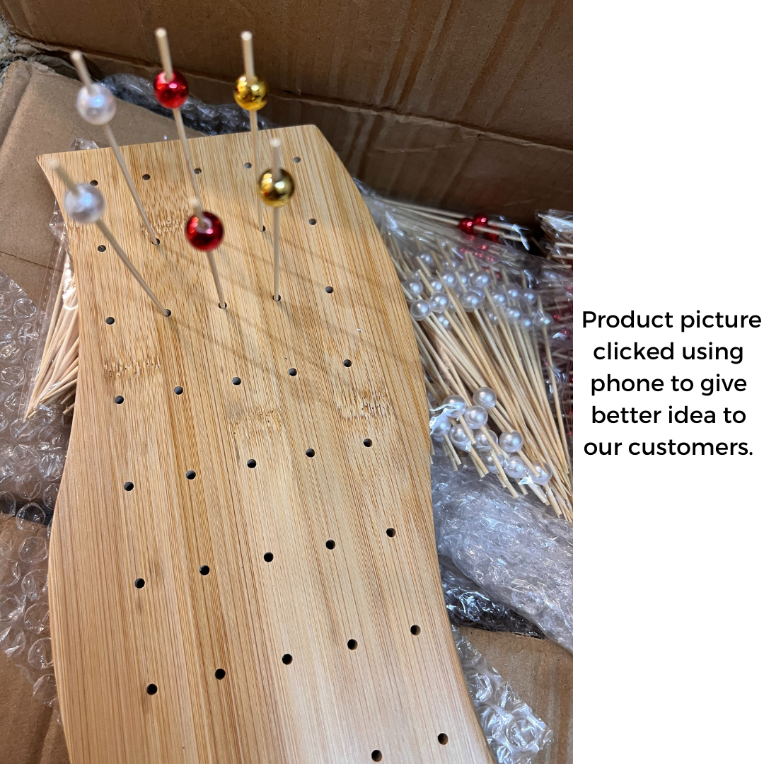 Wooden Skewer Board with 50 Picks
