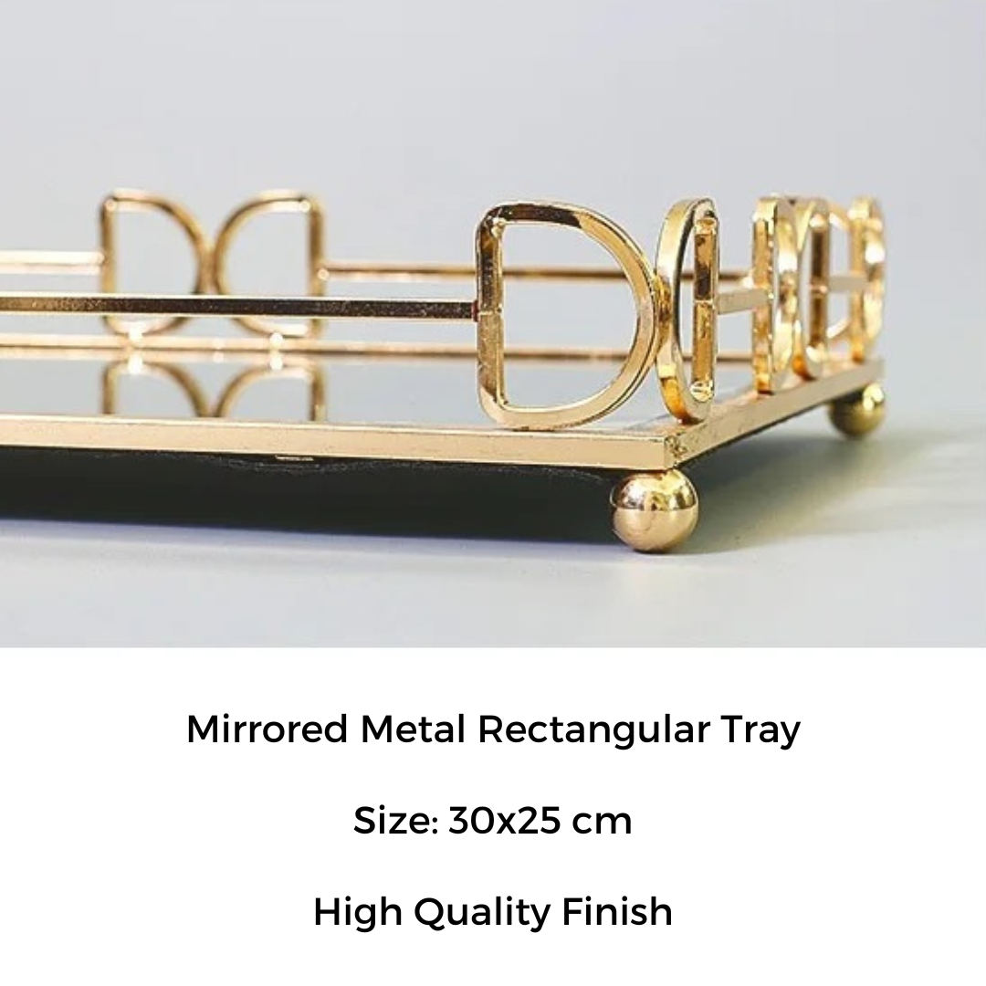 Luxury Metal Tray - 14 inch