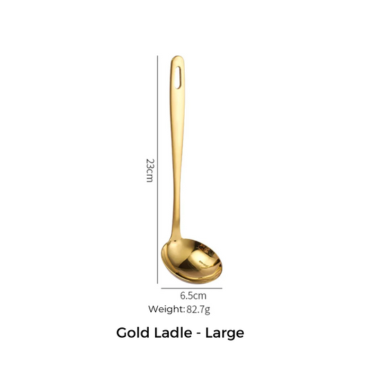 Serving Spoon & Ladle |10 inch | 1 Medium piece - Stainless Steel Kadchi