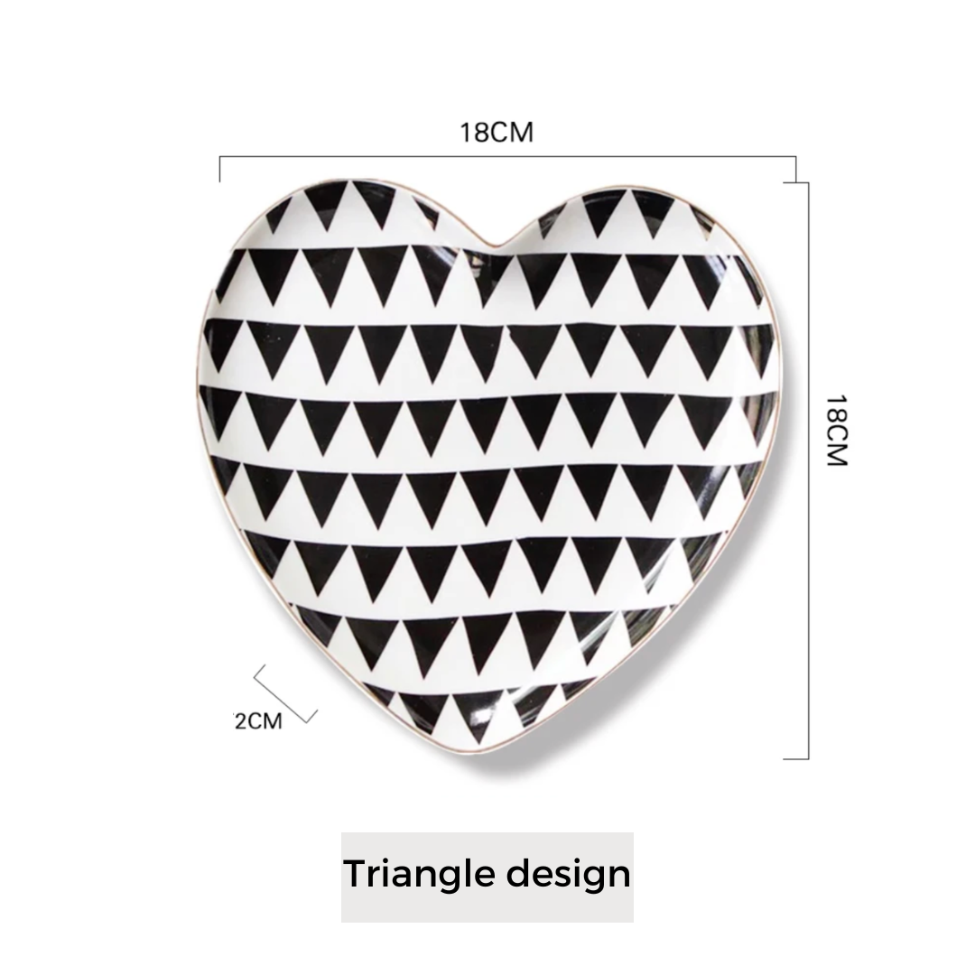 Heart Shaped Snack Plate