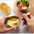 Gold Stainless Steel Dessert Bowl with Matching Spoon