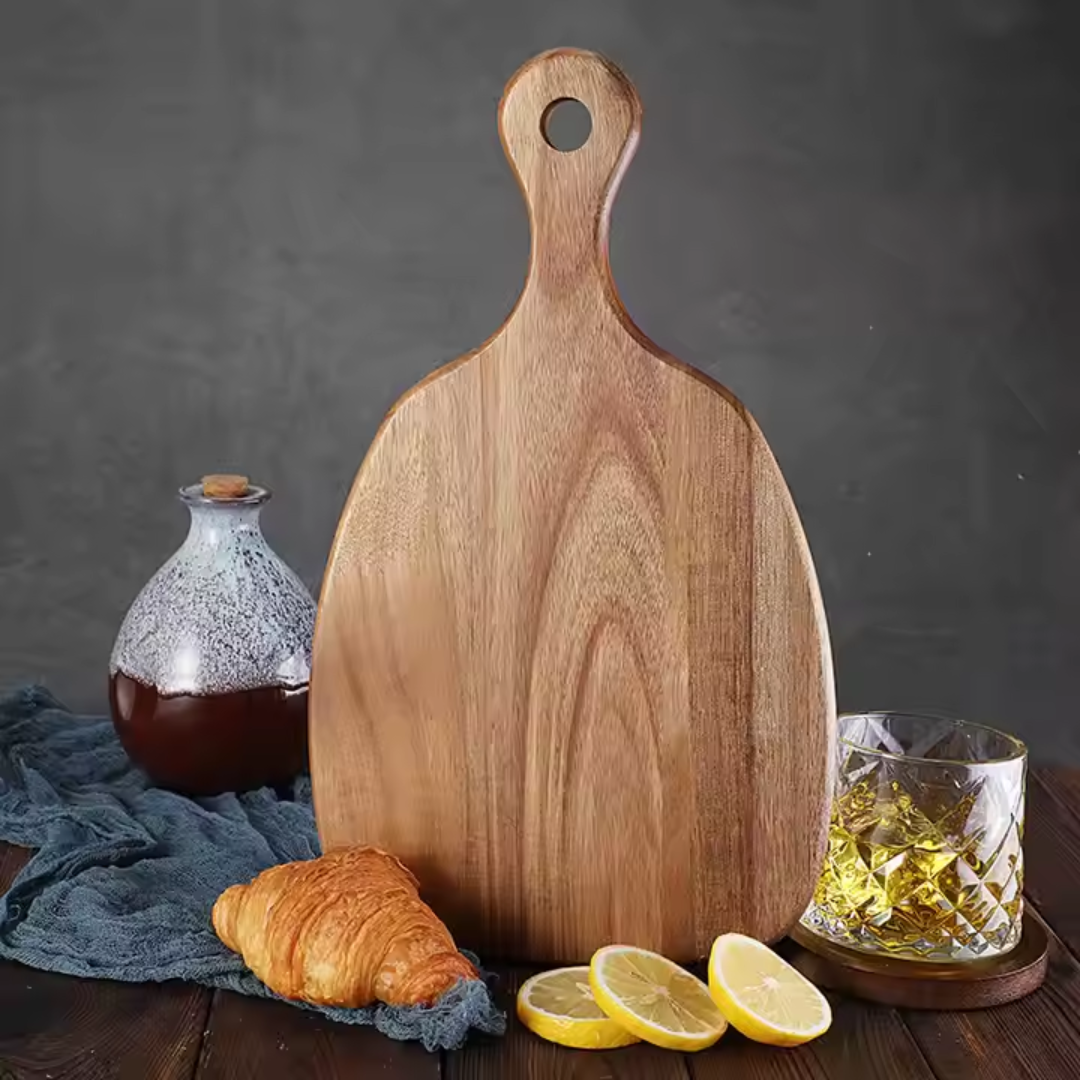 4-Piece Cheese Knife Set with Wooden Cheese Board – Heart, Thin & Fork Knife | Premium Gold & Silver Finish for Charcuterie & Gifting