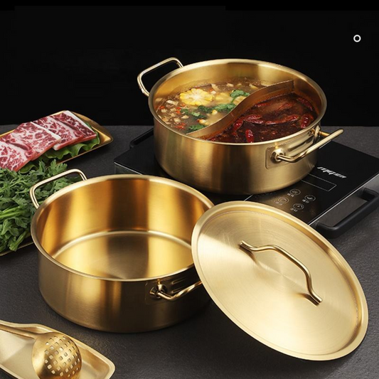 Two-in-One Serving Bowl Kadhai with Lid | Induction Hotpot