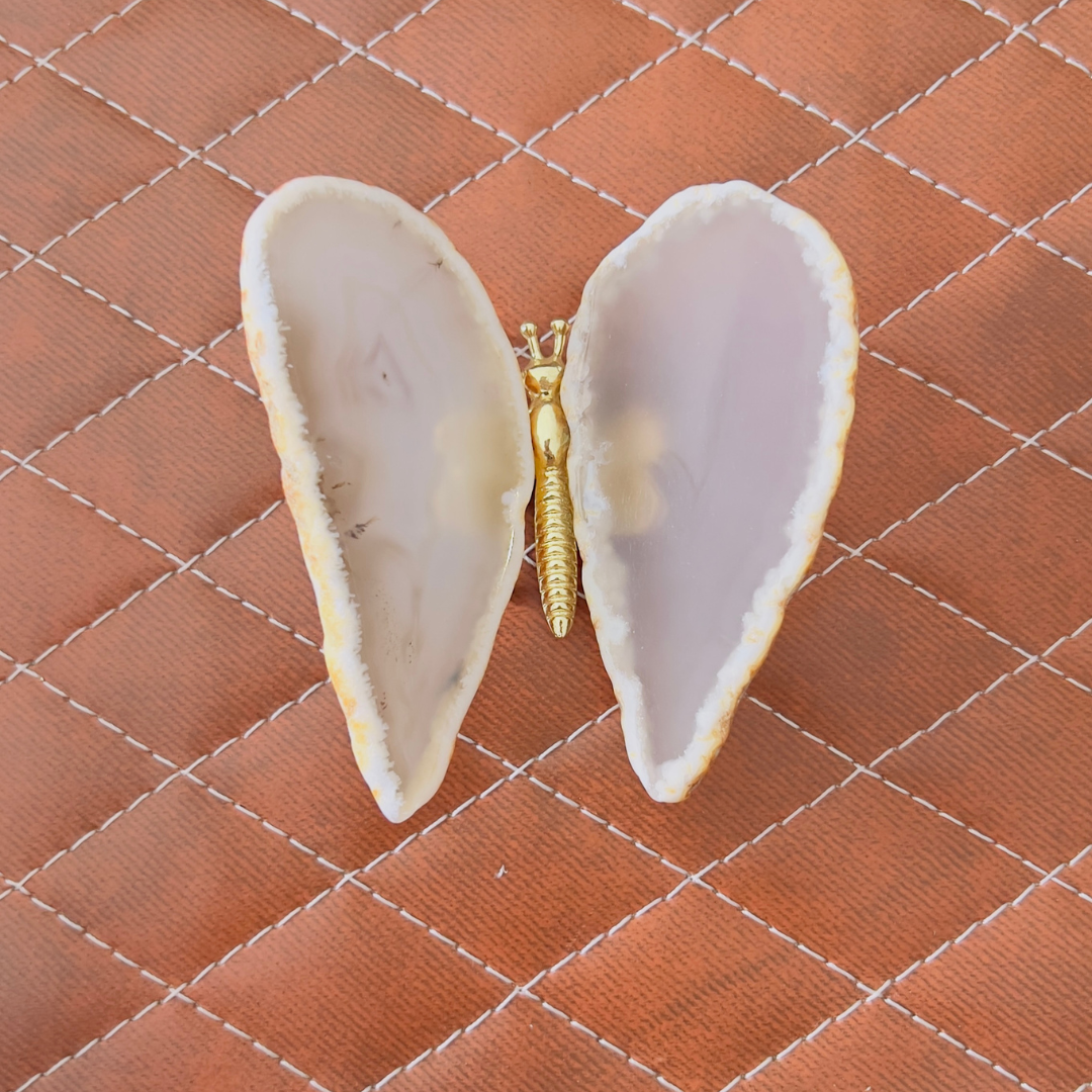 Agate Stone Butterfly Figurine