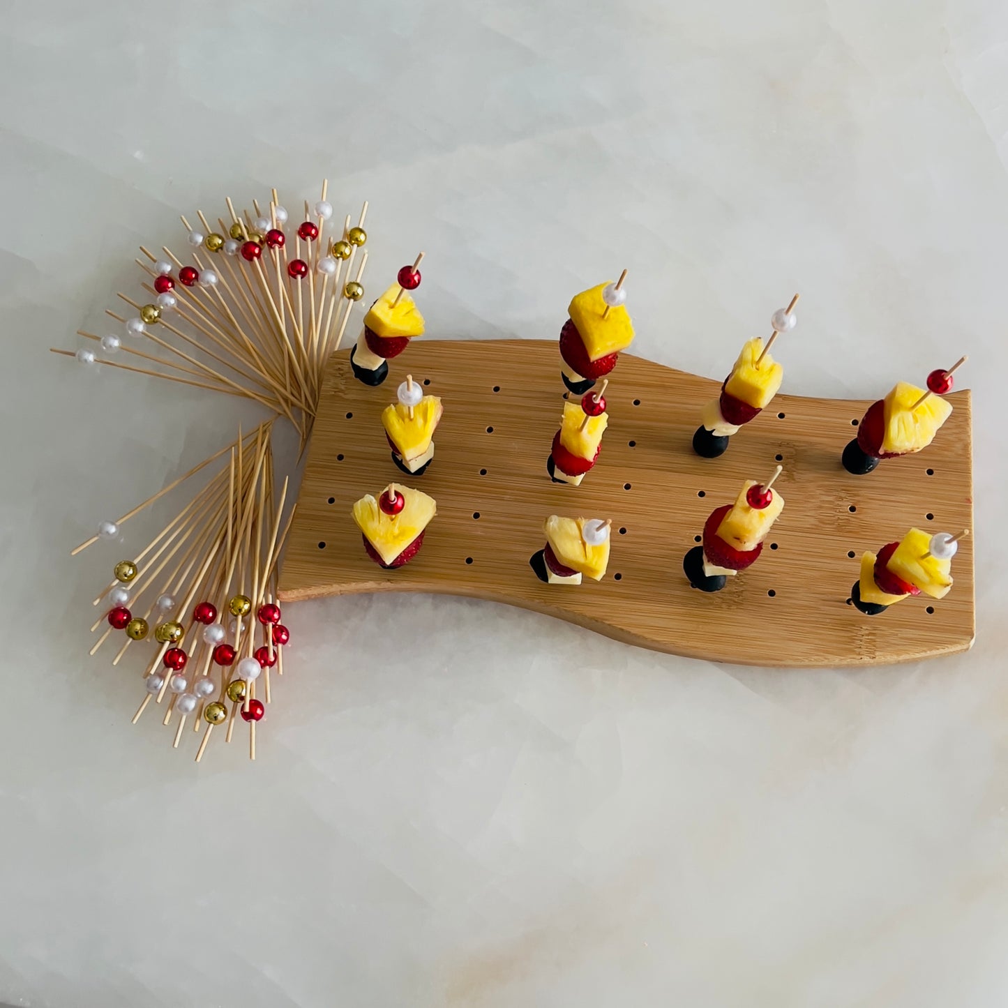 Wooden Skewer Board with 50 Picks