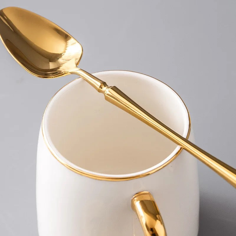 24-piece Luxury Fine-Dine Stainless Steel Cutlery - Gold or Silver option