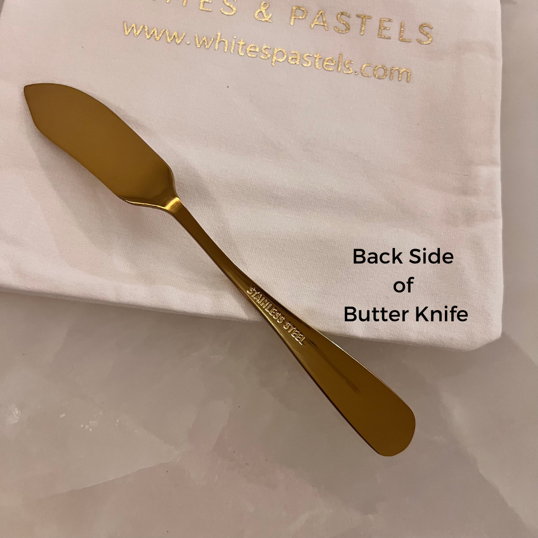 Butter Knife & Spreader - Small - Gold & Silver