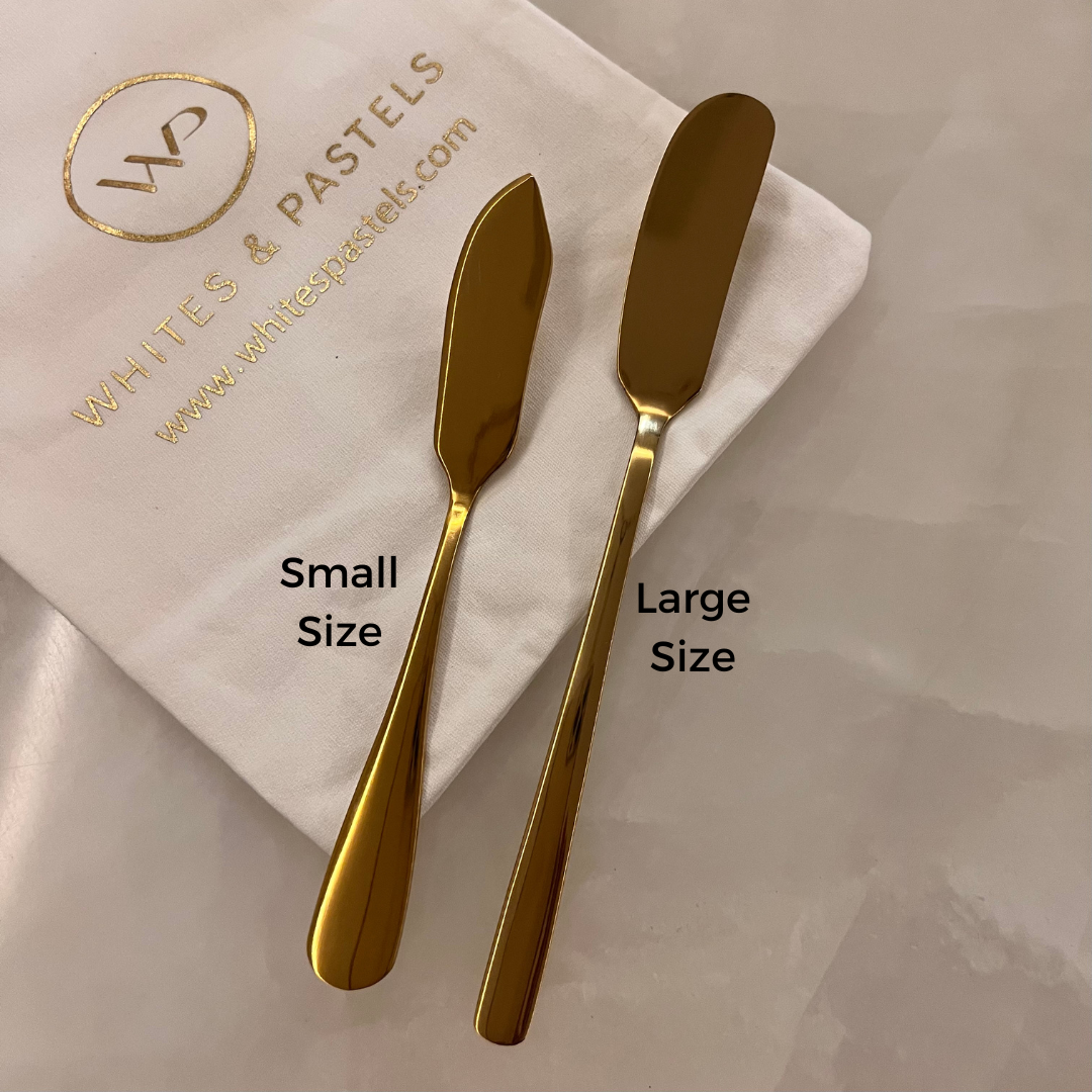 Butter Knife & Spreader - Small - Gold & Silver