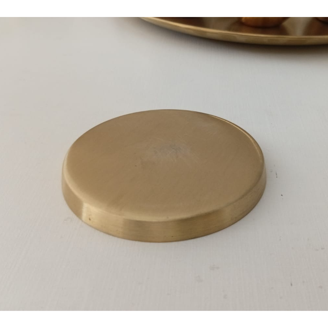 Pure Brass Coaster - 1 Piece