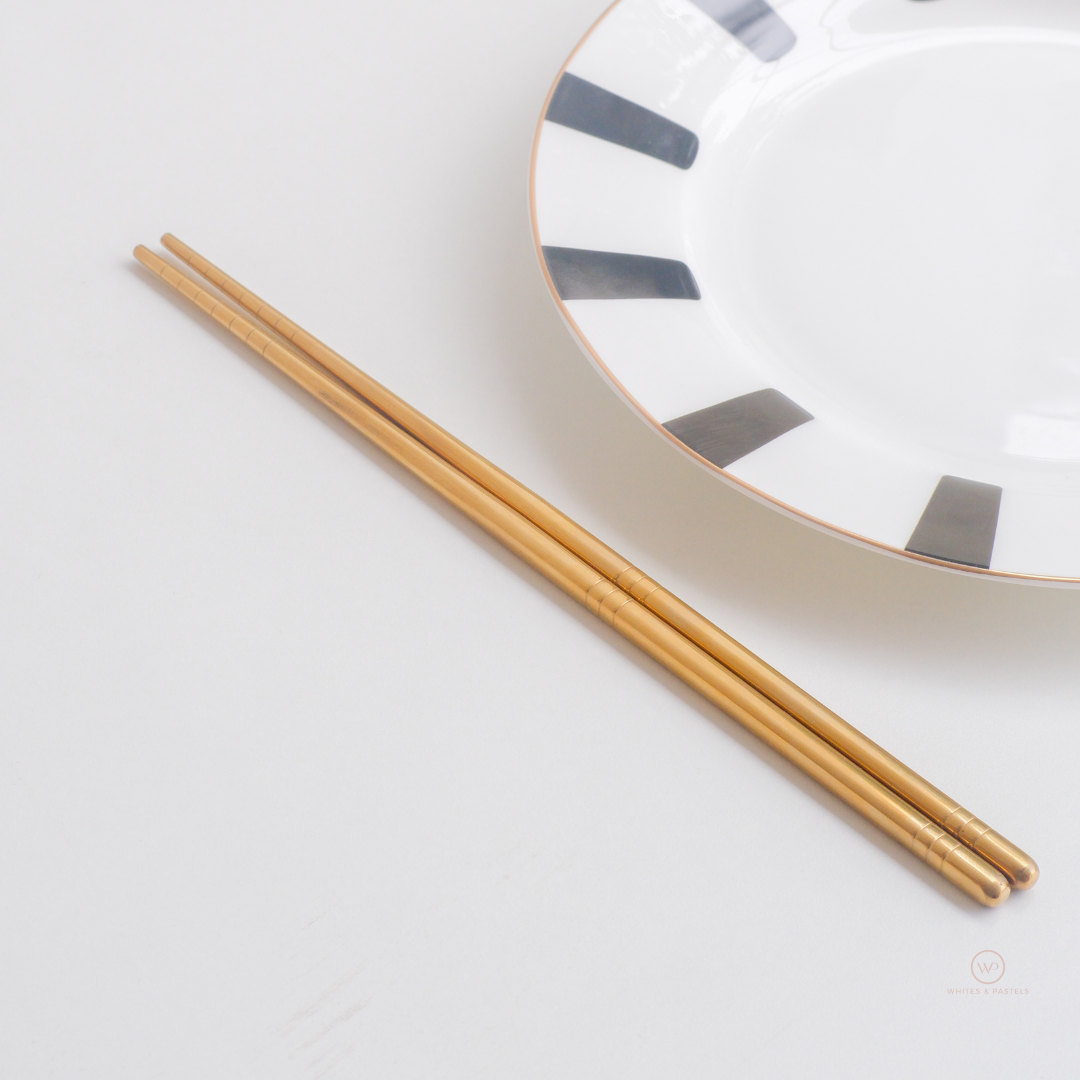 Chopsticks Set - Stainless Steel (Set of 5 Pair)
