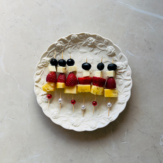 European Embossed Snack Plate - 8 inch