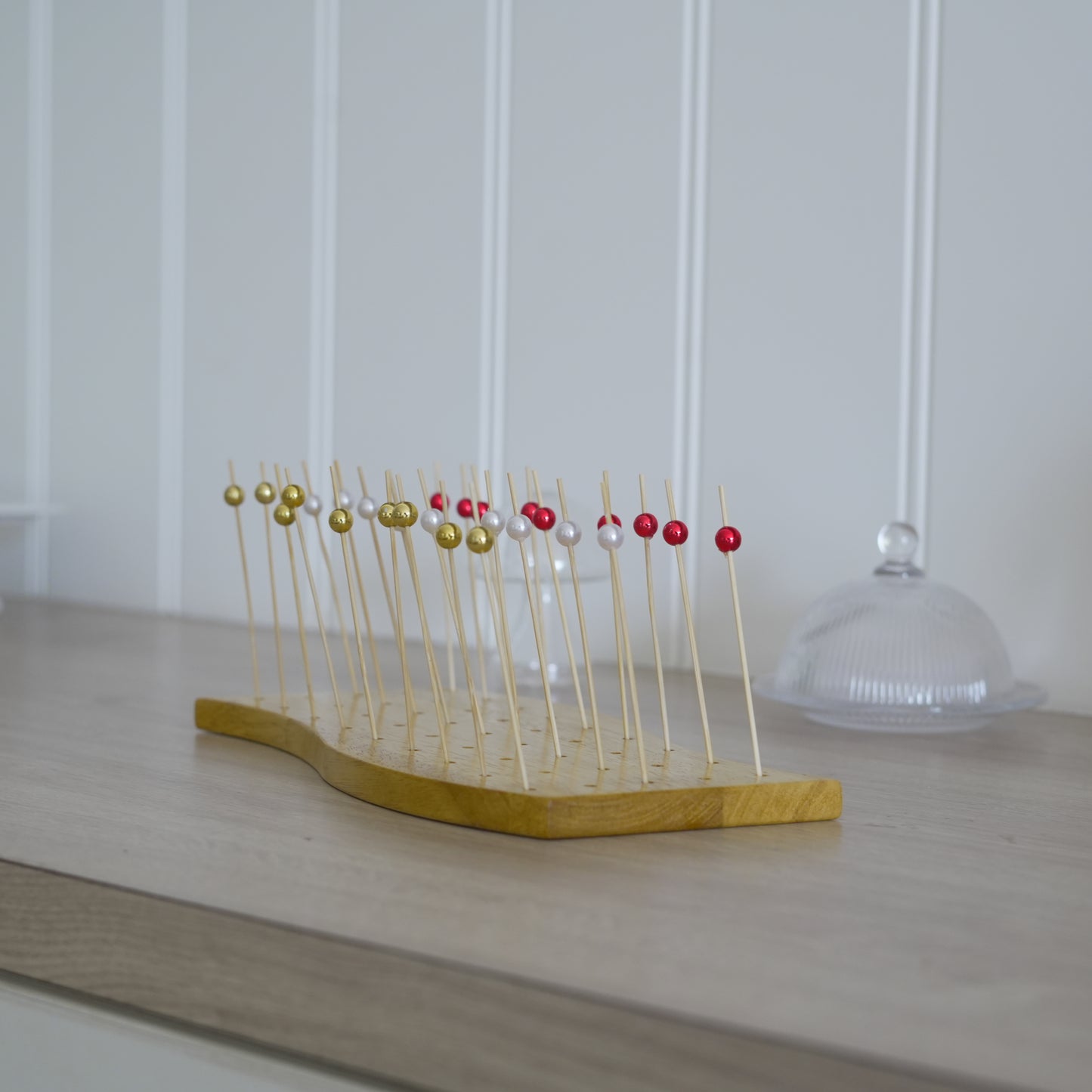 Wooden Skewer Board with 60 Picks