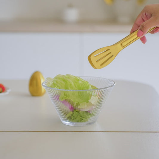 Glass Serving Bowl | Fluted design