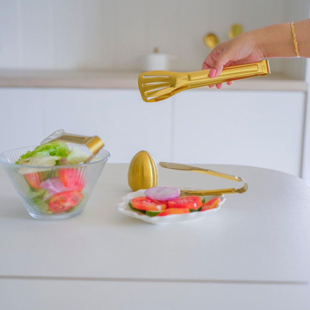 Classic Multipurpose Tong | 4 sizes | Gold & Silver | Stainless Steel