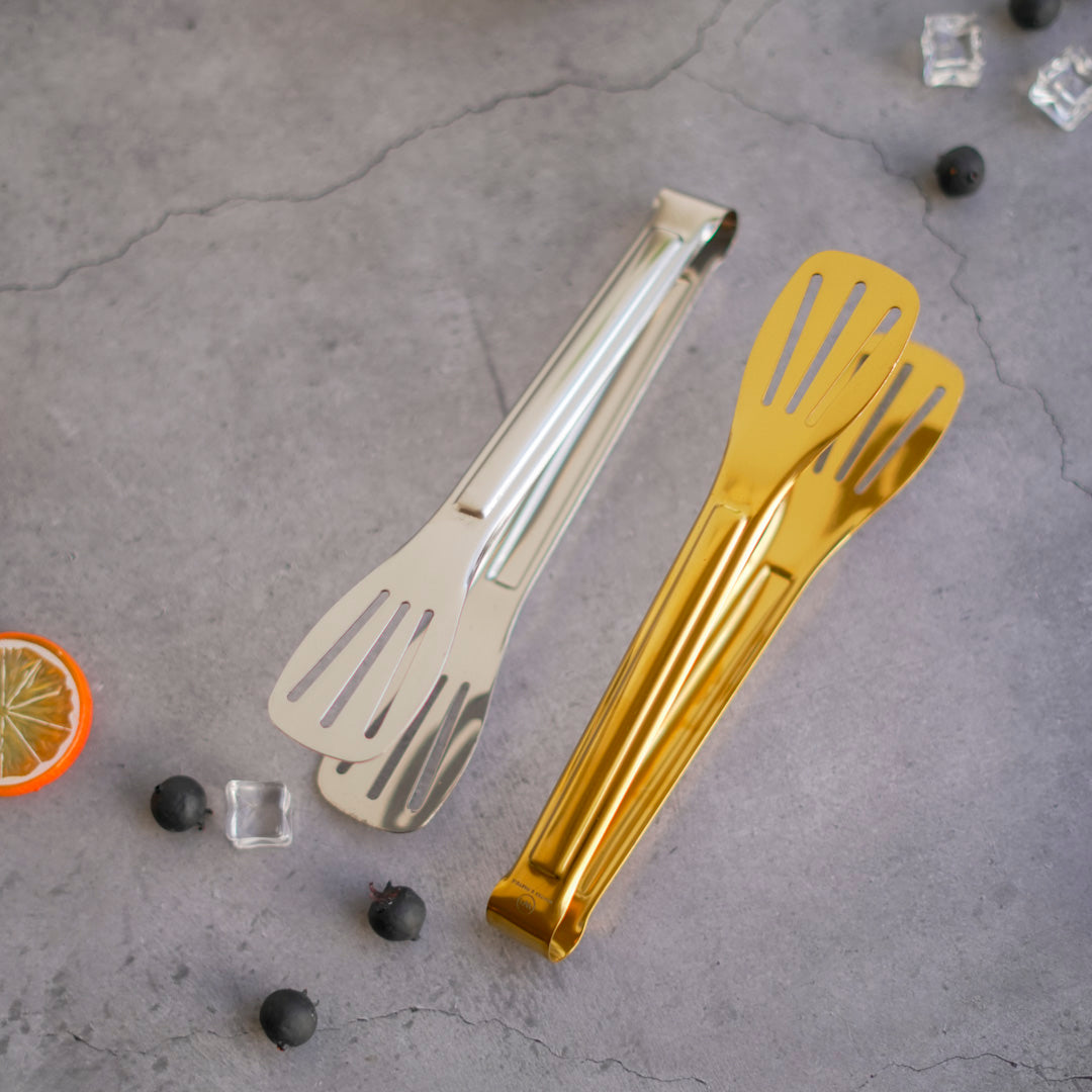 Classic Multipurpose Tong | 4 sizes | Gold & Silver | Stainless Steel