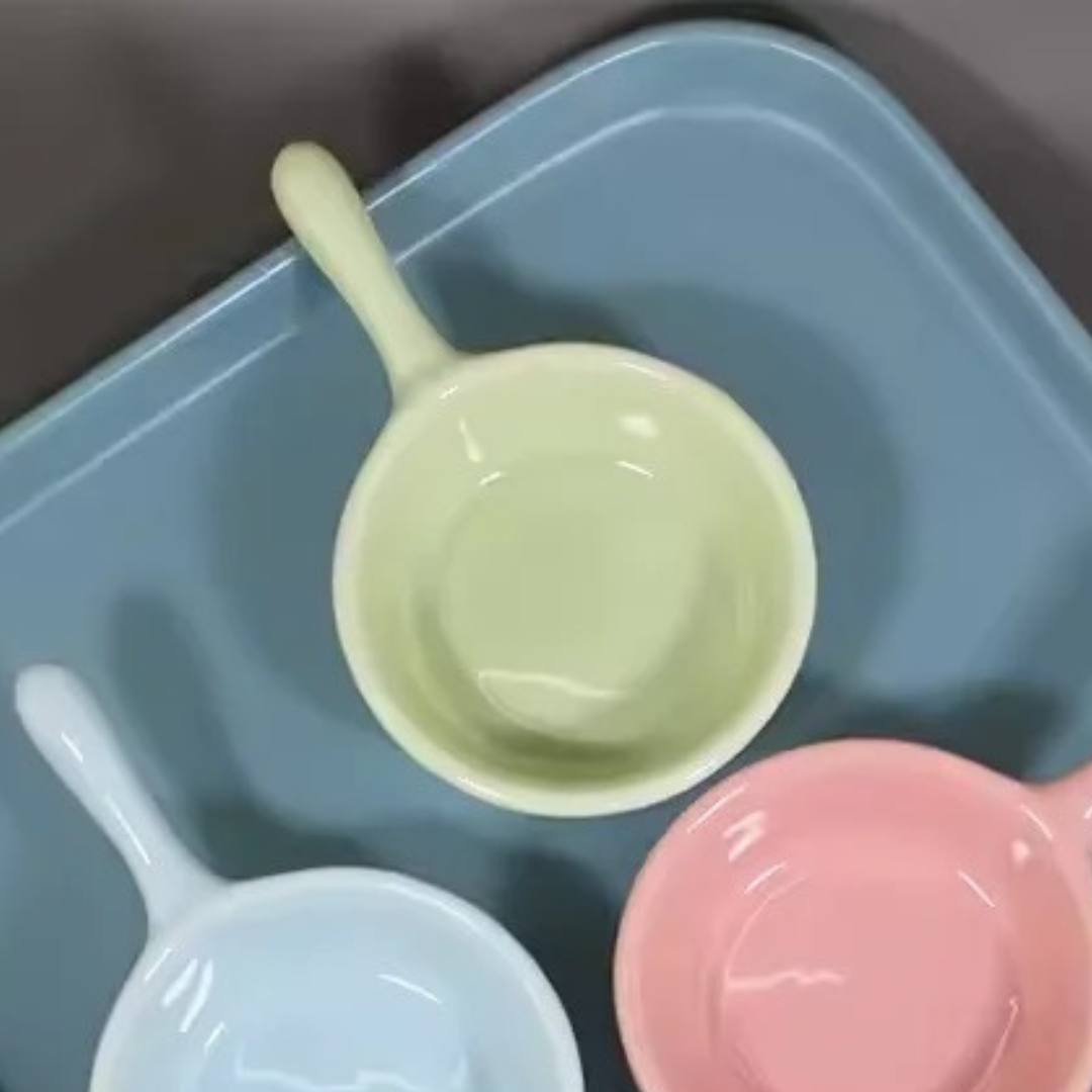 Mini Ceramic Dip Bowls with Handle – Set of 1, 2 or 6