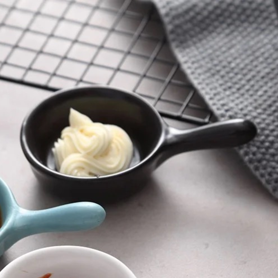 Mini Ceramic Dip Bowls with Handle – Set of 1, 2 or 6