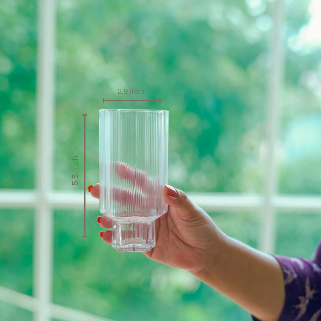 Designer Borosilicate Glass Tumblers for Cocktails and Juices