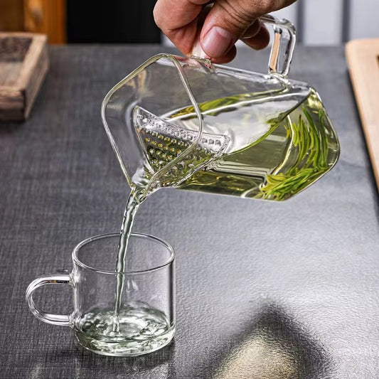 Glass Cup with Strainer