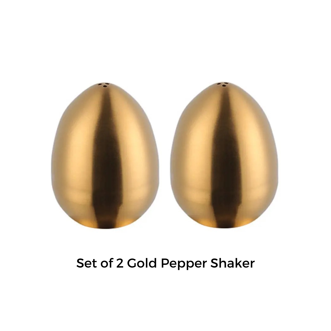 Mini Pepper & Spice shaker - Set of 2 - Gold & Rose Gold