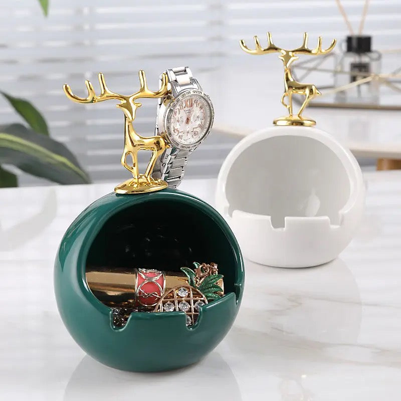 Reindeer Ash Tray- Green