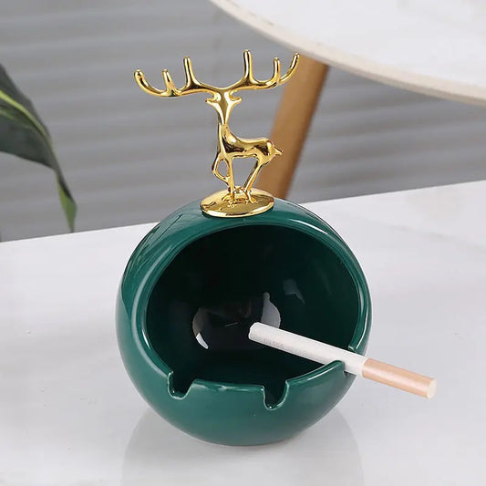 Reindeer Ash Tray- Green
