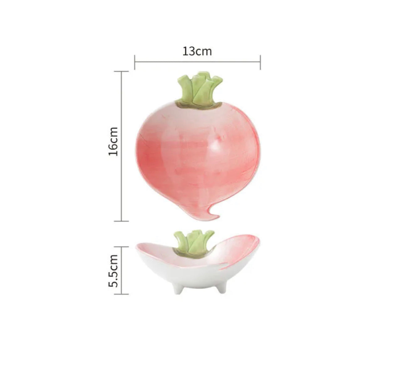 Vegetable Ceramic Snack Bowls - Peanut, Onion, Turnip