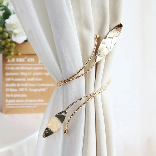 Curtain Tieback - Gold Leaf design