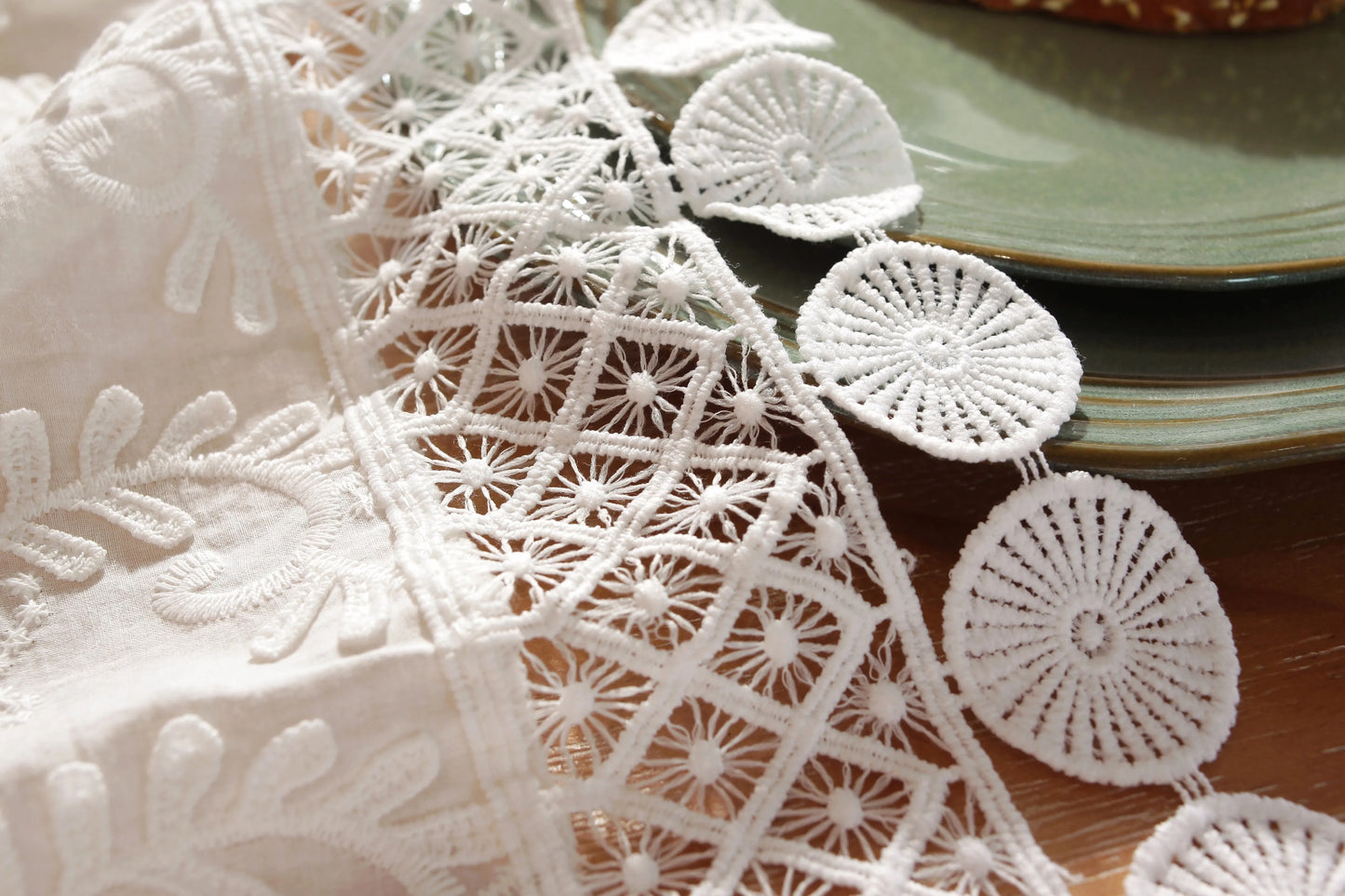 Dining Tablecover for 6 and 8 Seater- European Embroidery & Patch Work