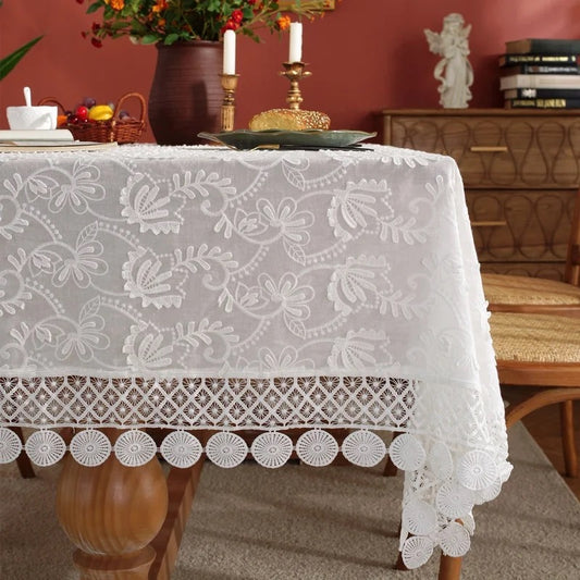 Dining Tablecover for 6 and 8 Seater- European Embroidery & Patch Work