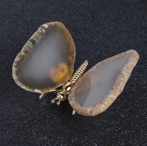 Agate Stone Butterfly Figurine