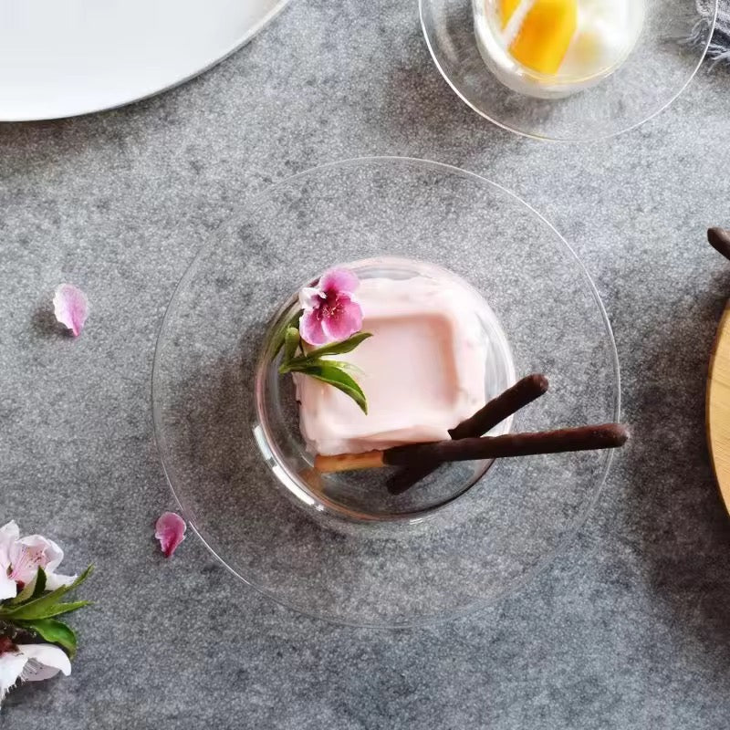 Glass Dessert Bowl - Hat shaped