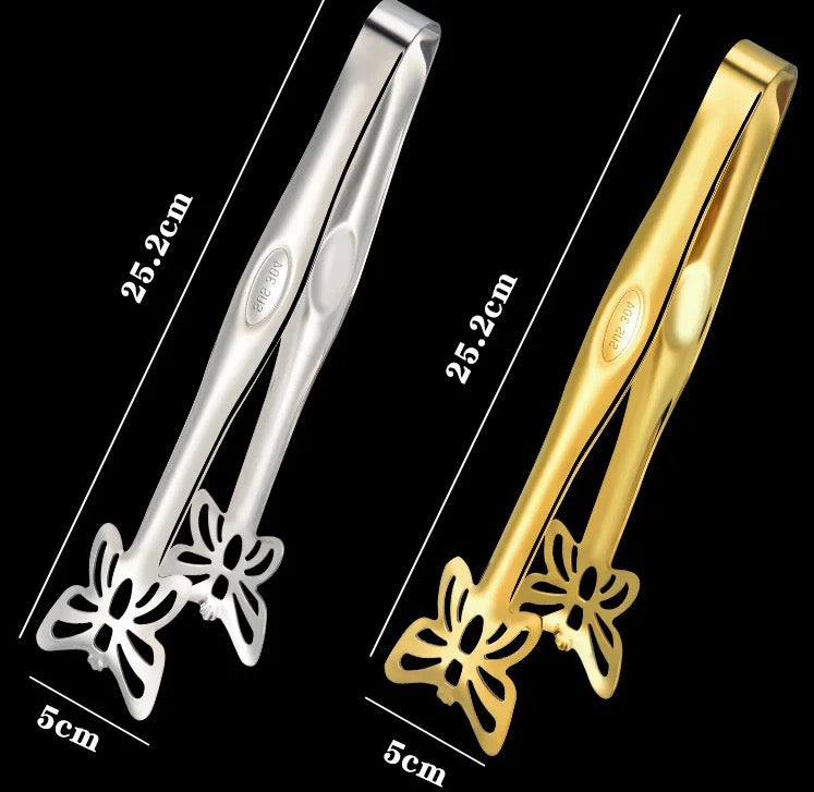 Butterfly Stainless Steel Kitchen Tong - Luxury Dining Table Accessory