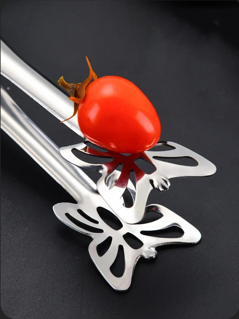 Butterfly Stainless Steel Kitchen Tong - Luxury Dining Table Accessory