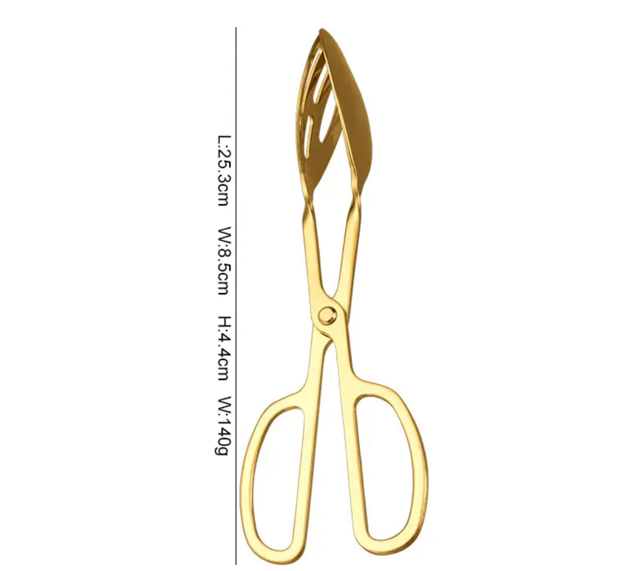 Bread & Pastry Scissors Tong - Gold & Silver - Gourmet Dining Essential