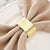 Napkin Rings Set – Gold Metal Band, (Set of 4/6/8) Perfect for Formal & Casual Dining