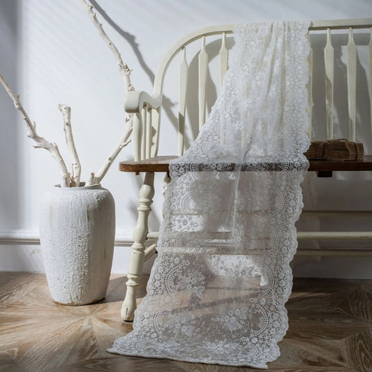 Table Runner with European Embroidery - 40x240 cm