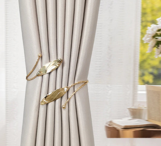 Curtain Tieback - Gold Leaf design