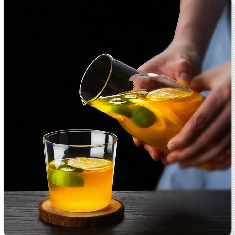 Bedside Carafe with Matching Glass in a Gift Box | Transparent - 750 ml