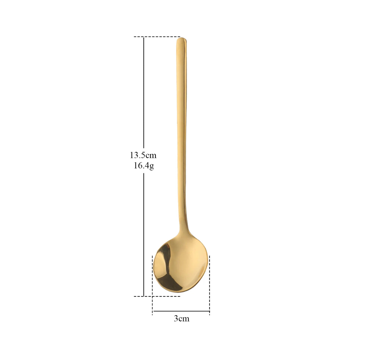 Set of 6 - Luxury Tea Dessert Coffee Spoons - Gold & Silver - 304 Grade Stainless Steel