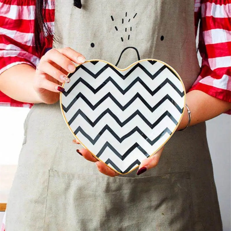 Heart Shaped Snack Plate