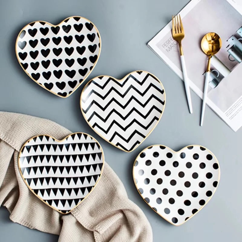 Heart Shaped Snack Plate