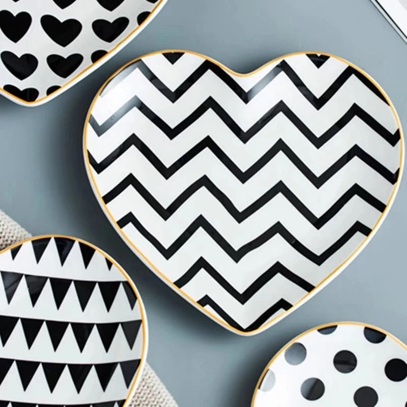 Heart Shaped Snack Plate
