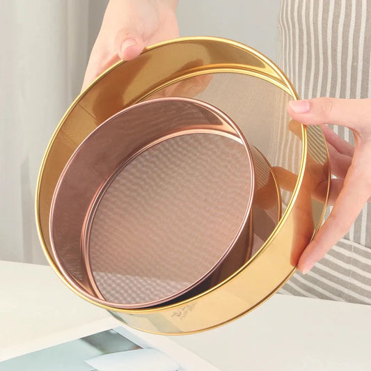 Gold Flour Sieve