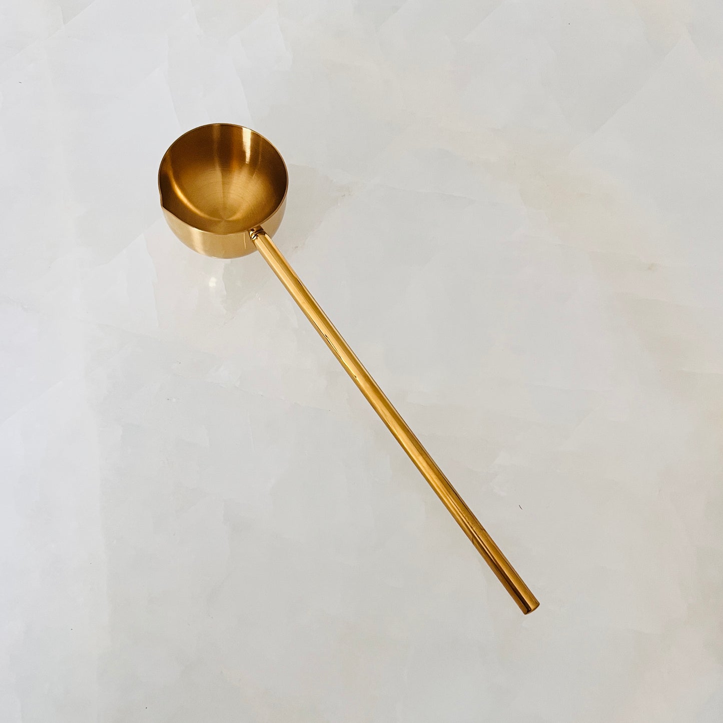 Gold Steel Pourer with Spout - for Soup, Milk & more
