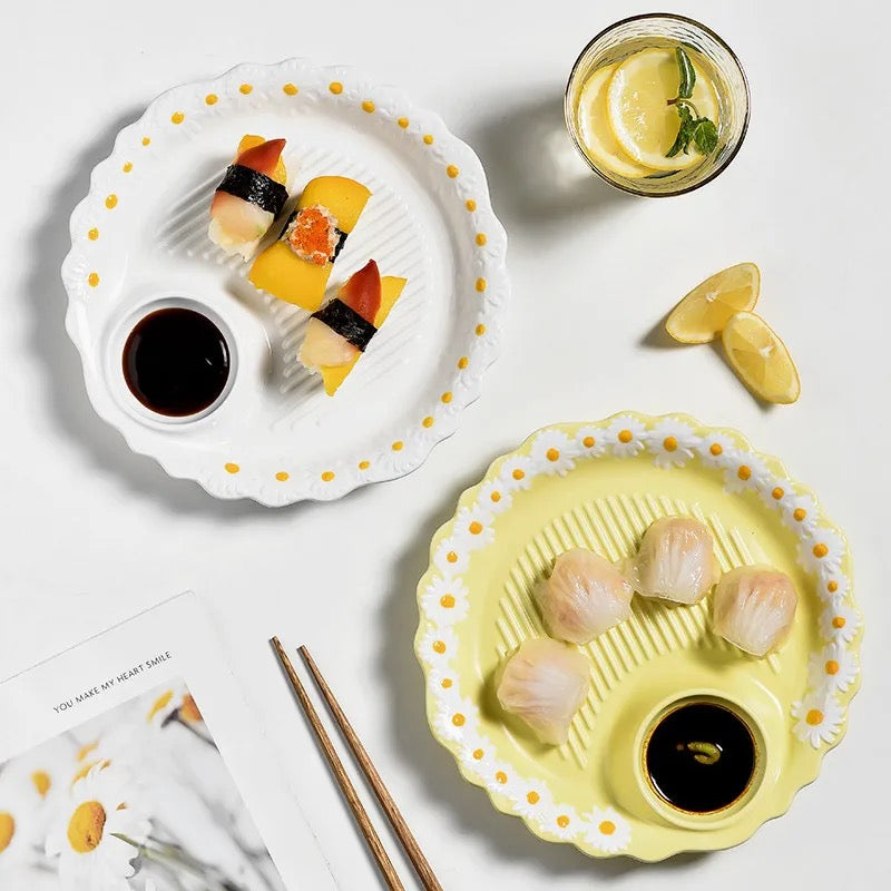 Ceramic Chip & Dip Plate