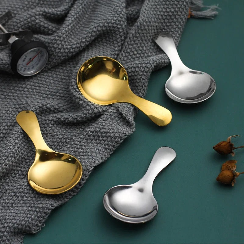 Mini Coffee Spoons for Jars - Set of 2 | Set of 4 | Gold & Silver Stainless Steel