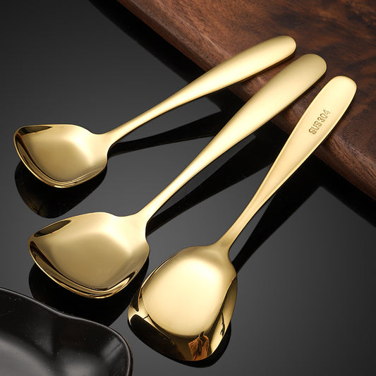 Golden Serving Spoon