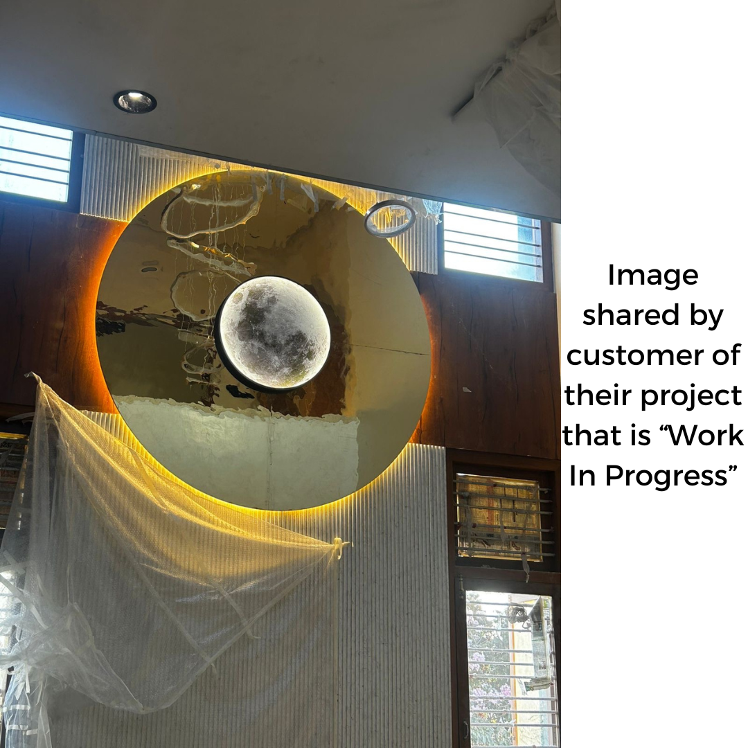 Modern LED Moon Wall Light Decor with remote - Light changing options